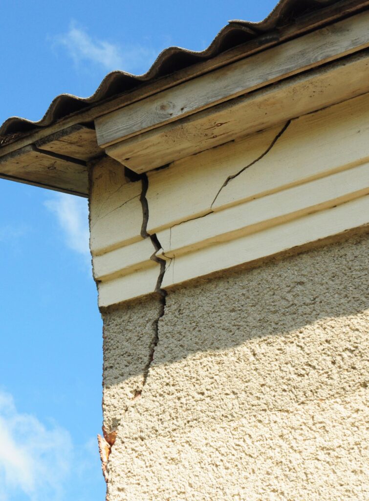Fissure angle mur extérieur